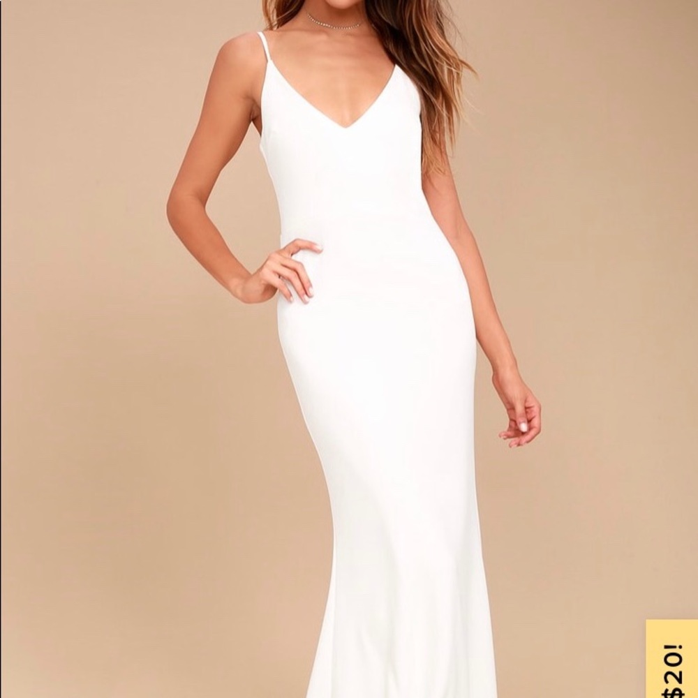 Lulus Infinite Glory White Maxi Dress